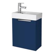 Skaros Wall Hung Vanity Unit (Single Door) - Satin Blue 400mm image