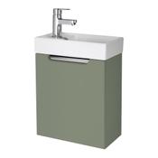Skaros Wall Hung Vanity Unit (Single Door) - Satin Green 400mm image