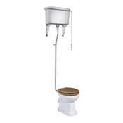 Vitoria High/Low Level WC Pan - White image