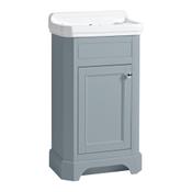 Vitoria Floor Standing Vanity Unit (Single Door) - Matt Mineral Blue 500mm image