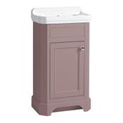 Vitoria Floor Standing Vanity Unit (Single Door) - Matt Suede Pink 500mm image