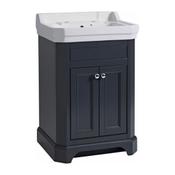 Vitoria Floor Standing Vanity Unit (Twin Door) - Matt Dark Grey 600mm image