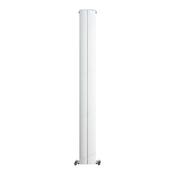 Jupiter Heated Towel Rail (Vertical Designer) - White 1800x185mm image