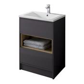 Lucca Floor Standing Vanity Unit - Anthracite 500mm image