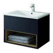 Lucca Wall Hung Vanity Unit - Anthracite 600mm image