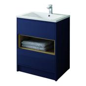 Lucca Floor Standing Vanity Unit - Sapphire Blue 600mm image