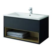 Lucca Wall Hung Vanity Unit - Anthracite 800mm image