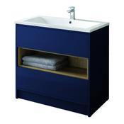 Lucca Floor Standing Vanity Unit - Sapphire Blue 800mm image
