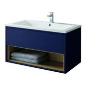 Lucca Wall Hung Vanity Unit - Sapphire Blue 800mm image