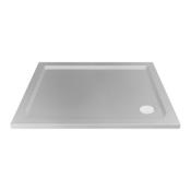 Lusino Shower Tray (3D Effect) - White 1000x800mm image