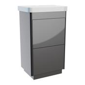 Perra Floor Standing Vanity Unit (Twin Drawer) - Anthracite 505mm image