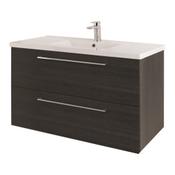 Rimini Wall Hung Vanity Unit - Shadow Black 1010mm image