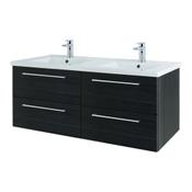 Rimini Wall Hung Vanity Unit - Shadow Black 1210mm image