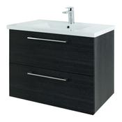 Rimini Wall Hung Vanity Unit - Shadow Black 810mm image
