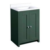 Lansdown Floor Standing Countertop Vanity Unit - Matt Sherwood Green 600mm image