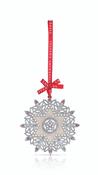 Pearl Snowflake Christmas Decoration image