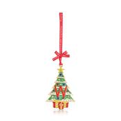 Alphabet Christmas Tree Decoration - Letter W