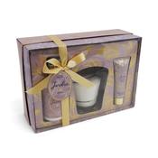 Jardin Lavender Candle and Handcream Tube &amp; Pump Gift Set