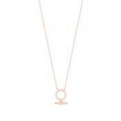CIRCLE-BAR PENDANT ROSE GOLD