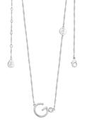 TIPPERARY CRYSTAL LETTER "G" PENDANT SILVER image