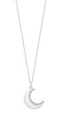 STERLING SILVER HALF MOON PENDANT