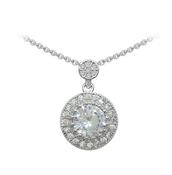 STERLING SILVER SIMPLE CZ PENDANT image