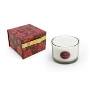 Poinsettia 3 Wick Candle - Christmas Berries image