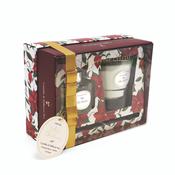 Poinsettia Candle &amp; Diffuser Set - White Christmas image