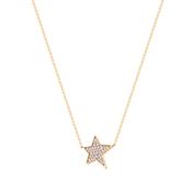 TC STAR PENDANT CZ INSET GOLD image