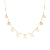 NINE HEART NECKLACE GOLD image