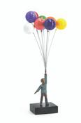 David McGlynn Sculpture - Boy With Balloons 'Delight'