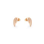 Angel Wings Mini Stud Earrings Gold