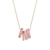 Tc Halo Sunset Pendant Rose Gold &amp; Pink