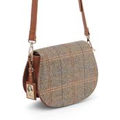 Maureen O'Hara Saddle Bag Brown Herringbone