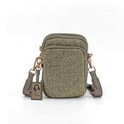 Maureen O'Hara Cross Body Green Herringbone