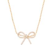 Tc Bow - Ball Chain Necklace Gold image