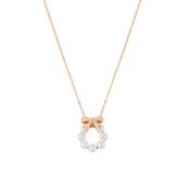 TC Bow - Pearl &amp; Bow Pendant Gold