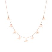 Nine Butterflies Necklace Rose Gold image