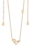 TC Letter "B" Pendant - Gold