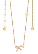 TC Letter "F" Pendant - Gold