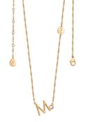 TC Letter "M" Pendant - Gold