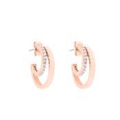 Tc Double C Earrings Rose Gold