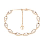 Tc Evil Eye - Ten Cz &amp; Pearl Bracelet