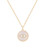 Tc Evil Eye - Mother Of Pearl Pendant Gold