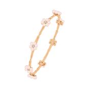 Tc Daisy - Pink Pearl Bangle Gold