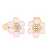Tc Daisy - Pink Pearl 1cm Stud Earrings Gold