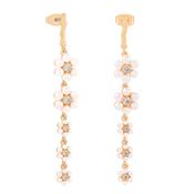 Tc Daisy - Pink Pearl Drop Earrings Gold