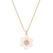 Tc Daisy - Pink Pearl Pendant Gold