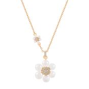 Tc Daisy - Pearl Pendant Gold