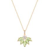 Maureen O'Hara Vintage Flwr Pend Peridot Gold